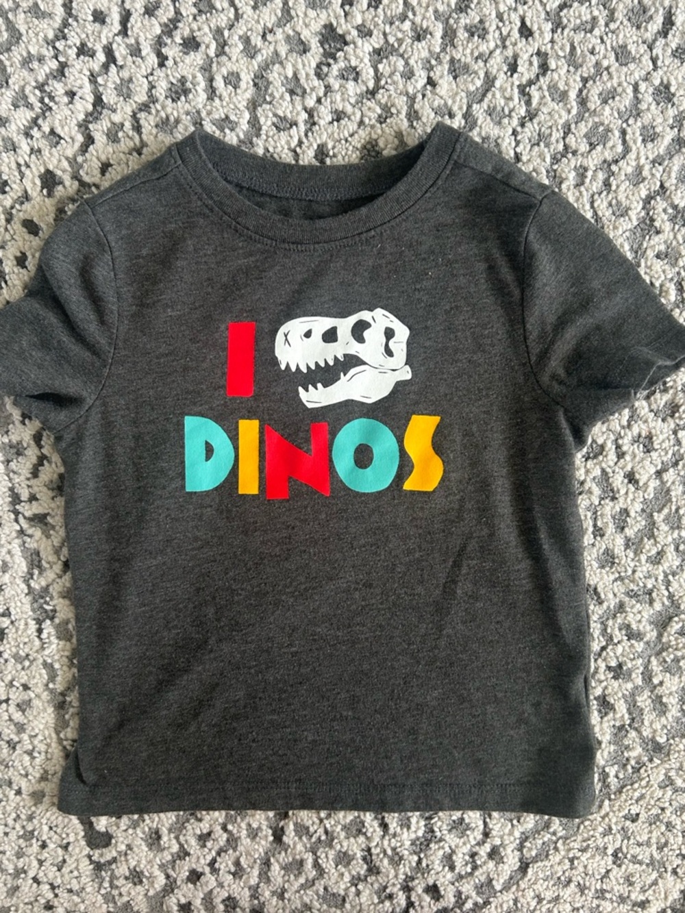 Old Navy Charcoal Graphic Kids Tee with White Logo